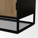 Sloan Light Brown and Black 2 Door Curio Cabinet