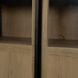 Sloan Light Brown and Black 4 Door Sideboard