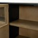 Sloan Light Brown and Black 4 Door Sideboard