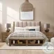 Horizon Fernhill Smoke King Upholstered Panel Bed With Bench Footboard