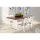 Cozy Luxe Marble White and Buck Skin Dining Chair Set of 2