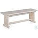Seaside Marble White 48" Dining Bench