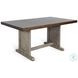 Rustic Refined Gray 60" Rectangular Dining Table