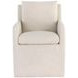Emrys Effie Linen Wheeled Upholstered Dining Armchair