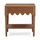 Oodle Walnut 1 Drawer Open Nightstand