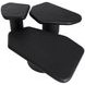 Detti Black Free Form Large Concrete Top Outdoor Cocktail Table