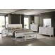 Andover White and Gray Upholstered Bed Bench with Storage