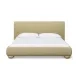 Rayne Honey King Upholstered Panel Bed