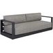 Tavira Lanikai Salt and Pepper 89" Performance Fabric Outdoor Sofa