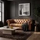 Haworth Saddle Brown Top Grain Leather Loveseat