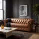 Haworth Saddle Brown Top Grain Leather Sofa
