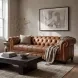 Haworth Saddle Brown Top Grain Leather Sofa