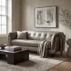 Sorella Slate Top Grain Leather Sofa