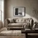 Sorella Slate Top Grain Leather Loveseat