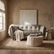 Sorella Slate Top Grain Leather Loveseat
