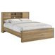 Vega Natural Oak Melamine Bookcase Bedroom Set