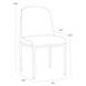 Leandro Zenith Alabaster Performance Fabric Dining Chair Set of 2