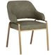 Zephyran Ivanhoe Pine Upholstered Dining Arm Chair