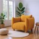 Meia Mustard Velvet Accent Chair