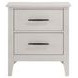 Andover White 2 Drawer Nightstand with USB Charging