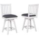 Summer Winds II White and Gray Square Adjustable Height Pub Dining Room Set