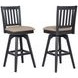 Autumn Winds Beige Mission Back Swivel Upholstered Barstool