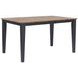 Autumn Winds Brown and Black 78" Rectangular Extendable Counter Height Leg Dining Table