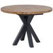 Autumn Winds Brown and Black 42" Round Drop Leaf Dining Table