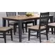 Autumn Winds Black And Natural Leg Dining Table