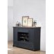 Autumn Winds Brown and Black 3 Shelves Spirit Cabinet