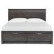 Kinsley Black Heron King Storage Panel Bed