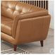 Sorella Cinnamon Brown Leather 70" Loveseat