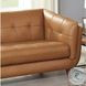 Sorella Cinnamon Brown Leather 84" Sofa