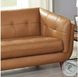 Sorella Cinnamon Brown Leather 70" Loveseat
