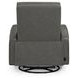 Ridgewell York Charcoal Leather Glider Power Recliner with USB Charging