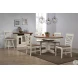 Choices Antique White 42" Extendable Dining Table