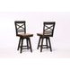 Choices Black Oak X Back Counter Height Stool
