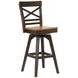 Choices Black Oak X Back Counter Height Stool