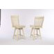 Choices Antique White Slat Back Counter Height Stool