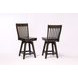 Choices Black Oak Slat Back Counter Height Stool Set of 2