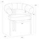 Nova Noah Meadow Upholstered Dining Arm Chair