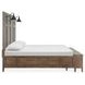 Bay Creek Toasted Nutmeg King Storage Panel Bed with LED