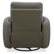 Reilly Aline Light Gray Leather Glider Power Recliner
