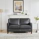 Arden Quartz Leather 60" Loveseat