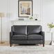 Arden Quartz Leather 60" Loveseat