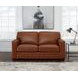 Langston Nutmeg Leather 69" Loveseat
