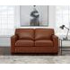Langston Nutmeg Leather 69" Loveseat