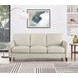 Lachlan Vanilla Leather 84" Sofa