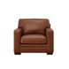 Langston Nutmeg Leather Upholstered Accent Chair