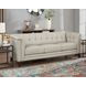 Elric Vanilla Leather 84" Sofa